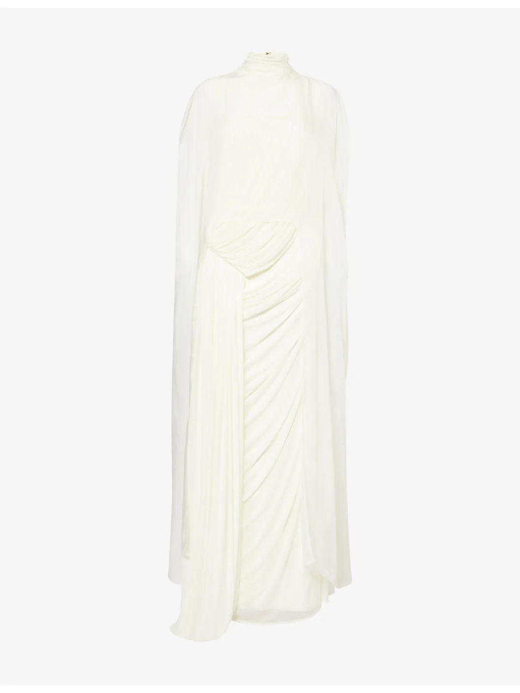 The Aether Caped Stretch-Woven Maxi Dress - 1