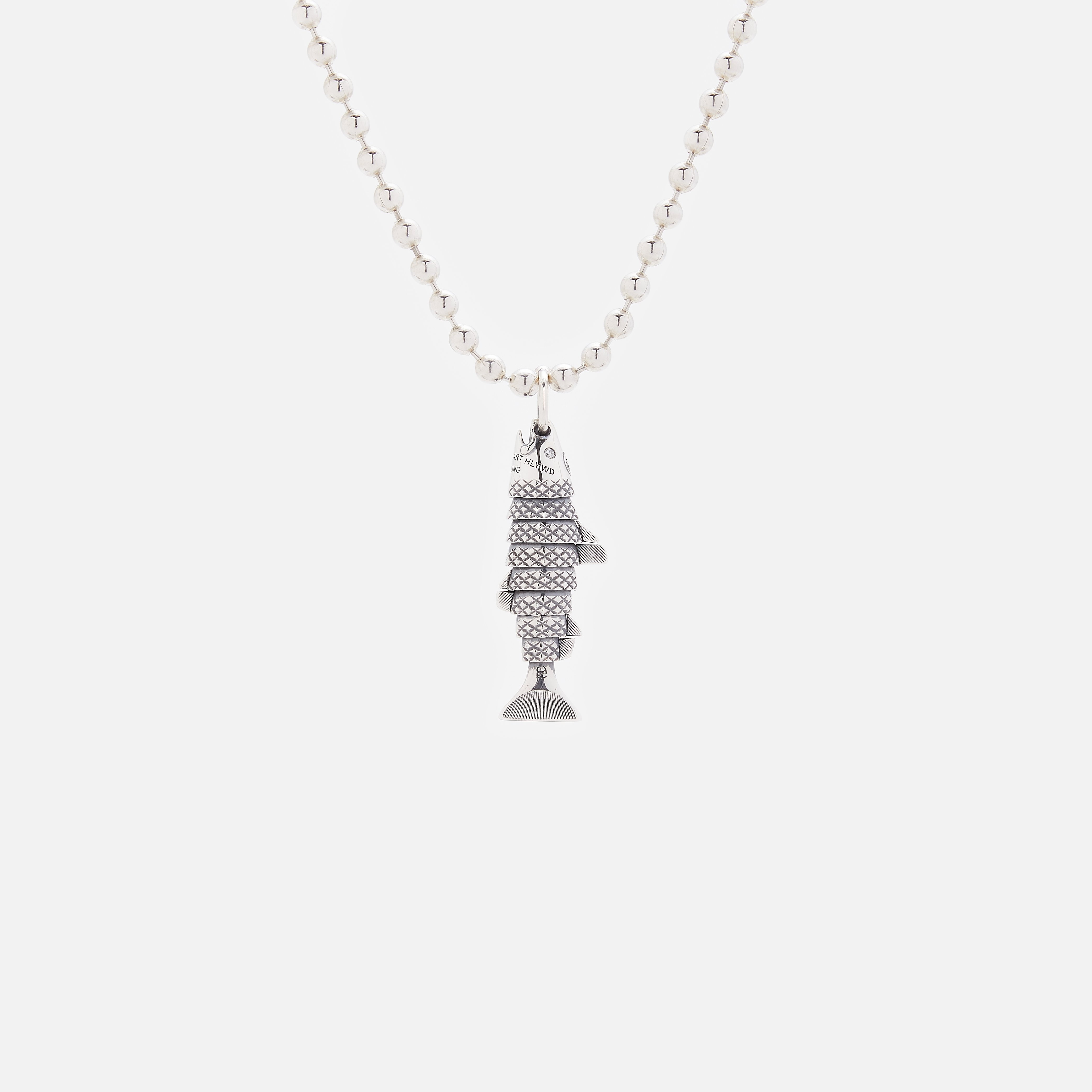 PS-FISH-SM GOOD ART HLYWD Small Fish Charm Pendant - Sterling Silver - 1