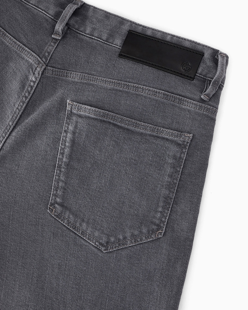 Five-pocket, slim-fit, stretch cotton-denim trousers 6