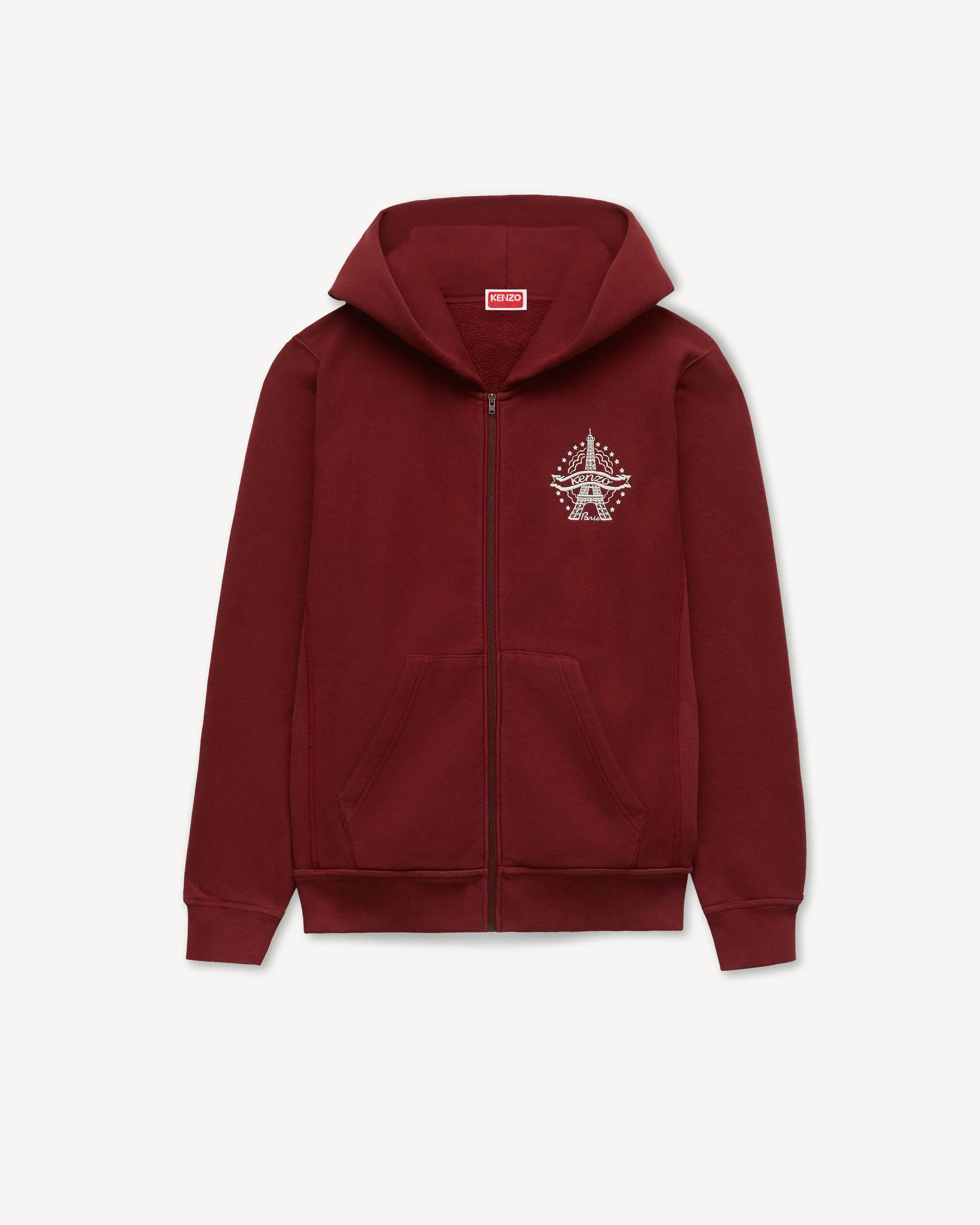 'KENZO Eiffel Tower Design' zip-up hoodie in cotton - 1