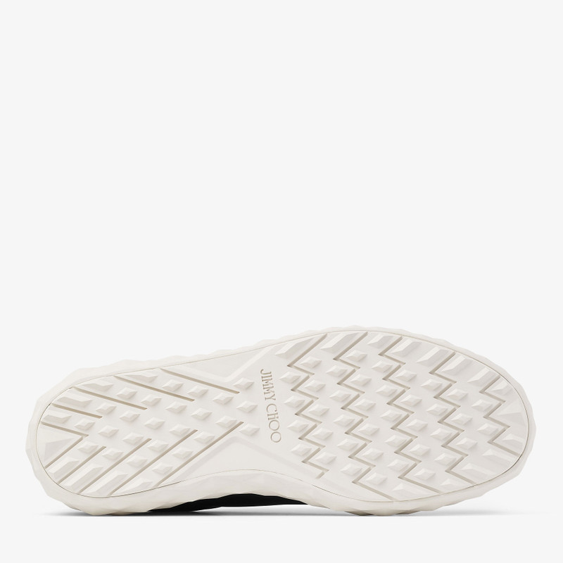 Jimmy Choo / Malbon Diamond Golf/M
Black and Latte Embossed Leather Trainers 5