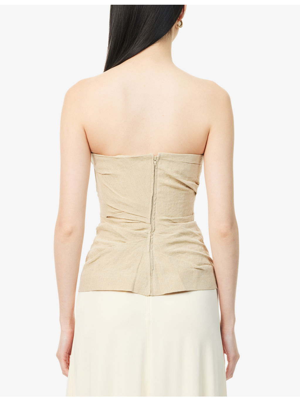 Izel Bandeau Linen Top - 4