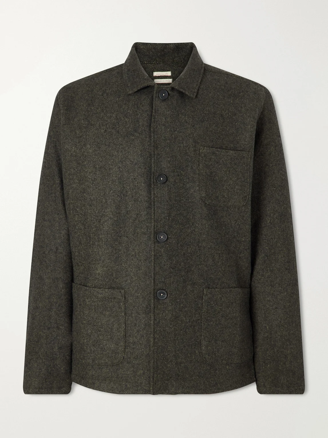 Florida Herringbone Wool and Cashmere-Blend Blazer - 1