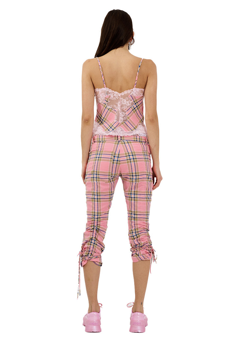 PINK PLAID MALDIVES PANT 5