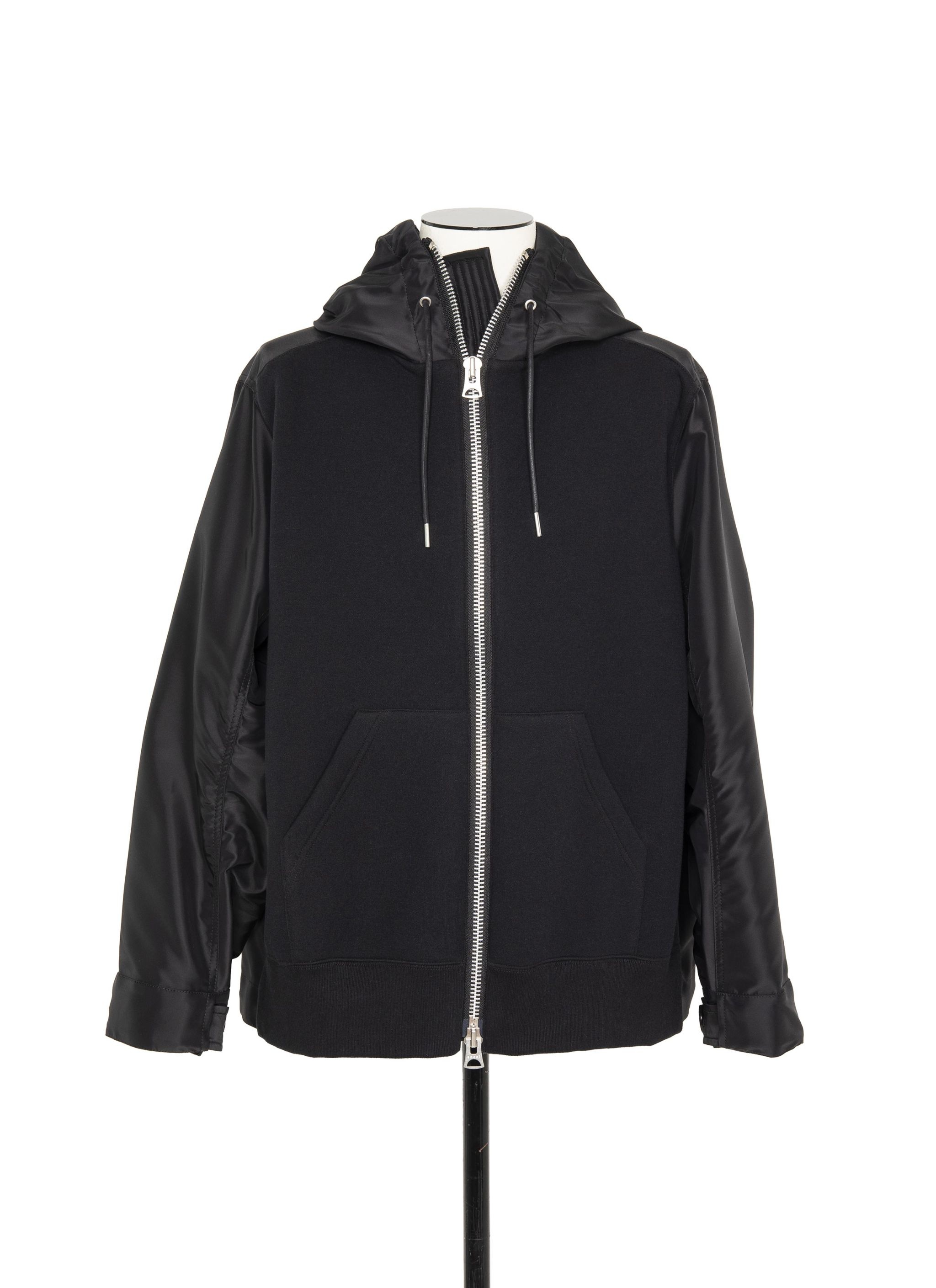 Nylon Twill x Sponge Sweat Hoodie - 1