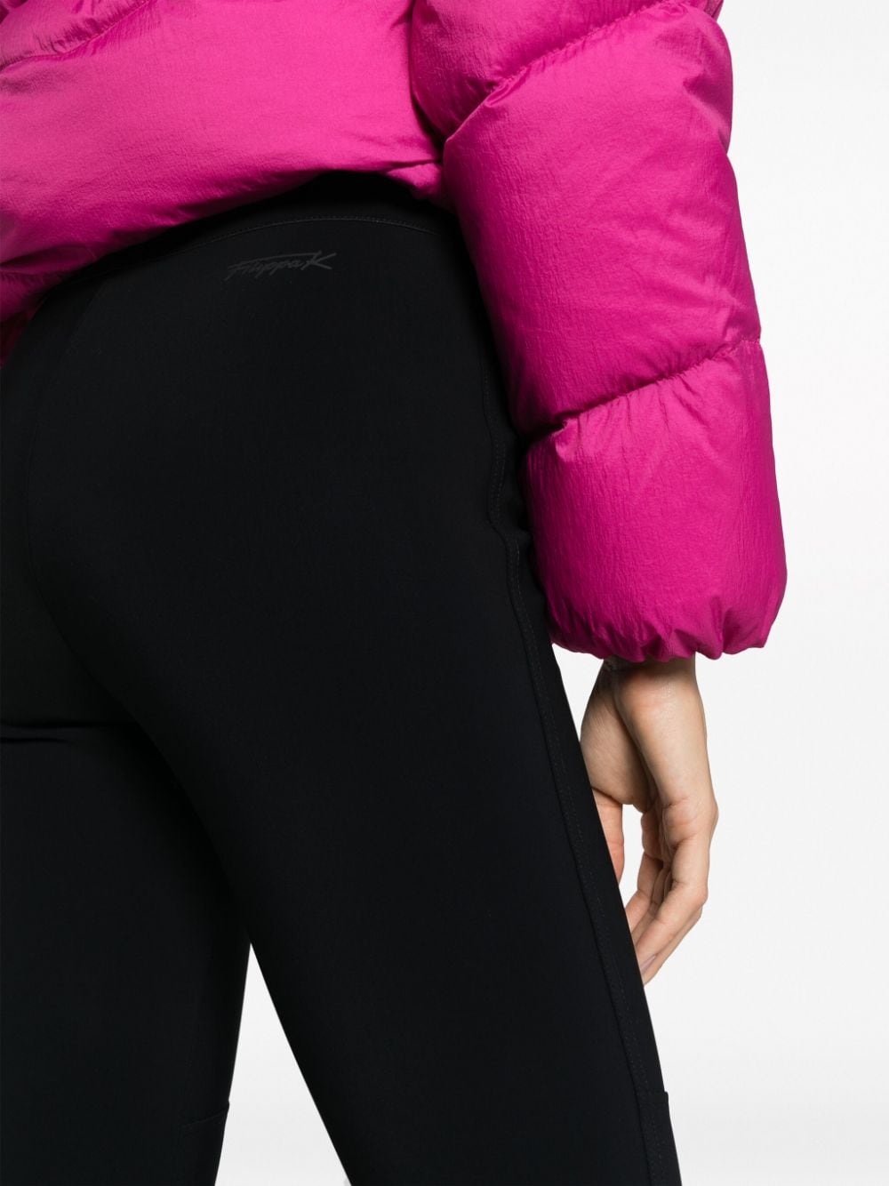 high-waist flared trousers - 5