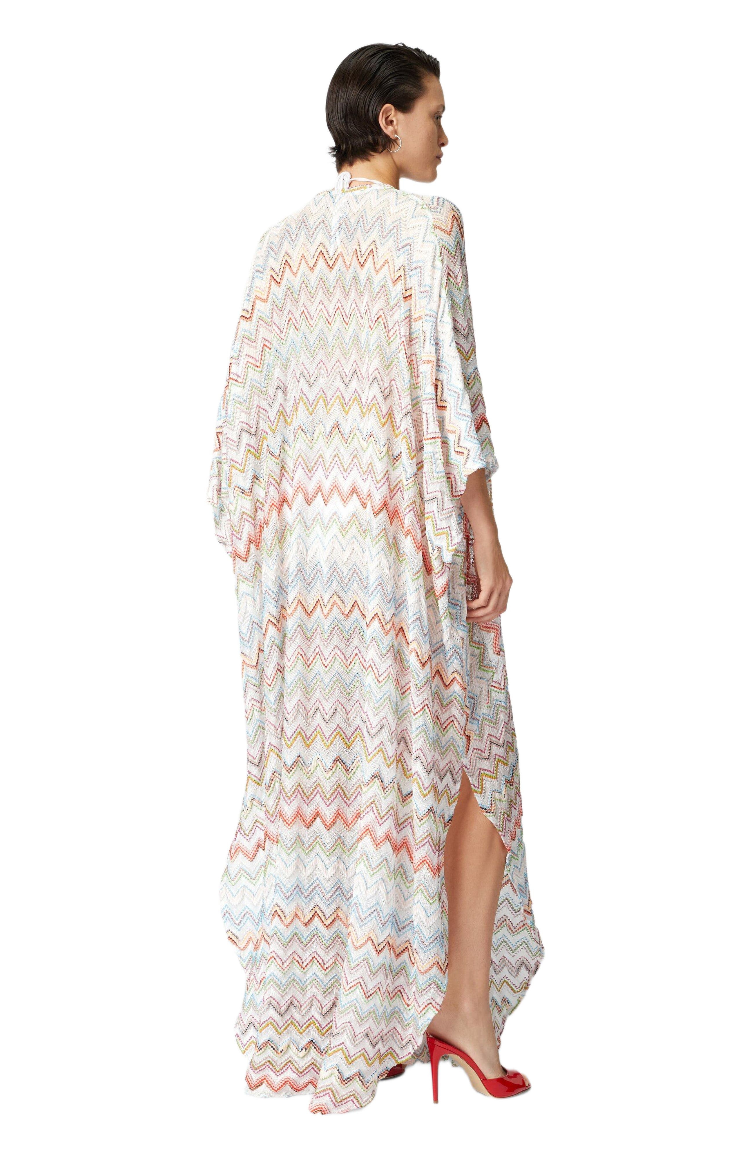 Missoni Long Kaftan With 3d Zig Zag Lamé And Batwing Sleeves in Multicoloured at Nordstrom - 3