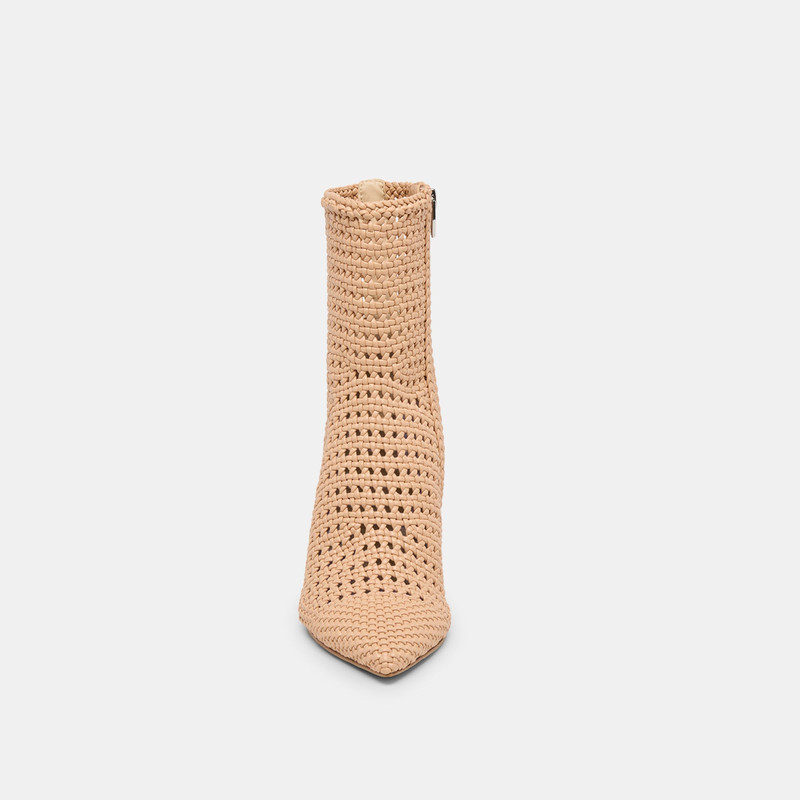 EMBRY BOOTIES LT TAN WOVEN STELLA 6