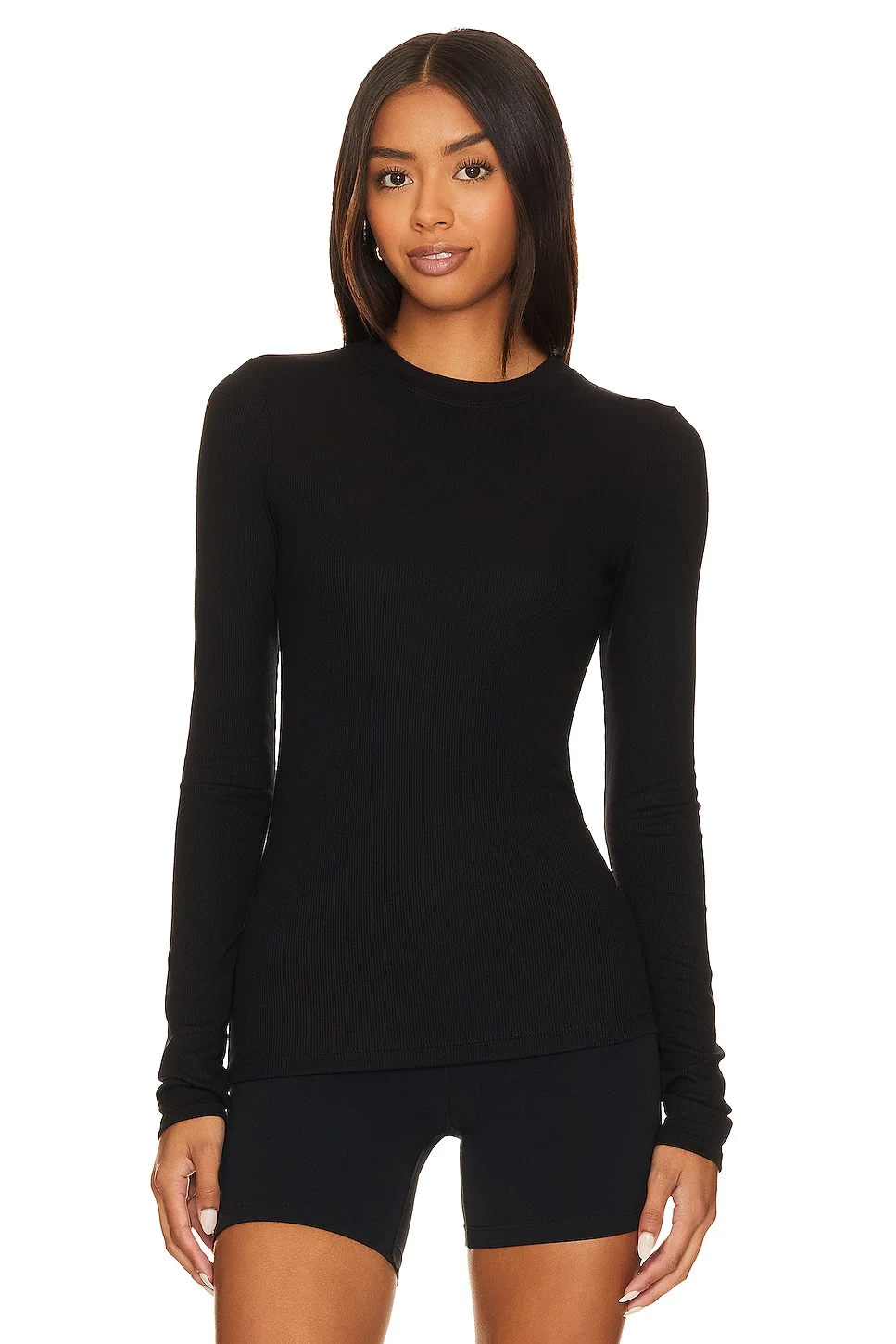 Louise Rib Long Sleeve Top - 1