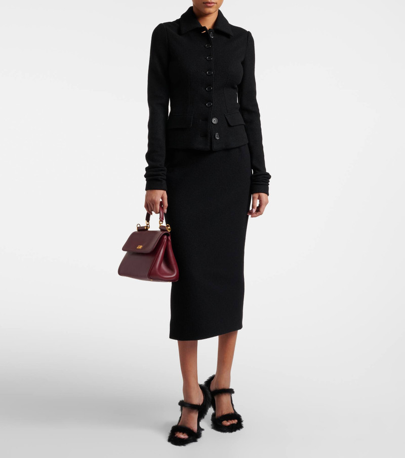 Dolce & Gabbana 105 shearling sandals outlook