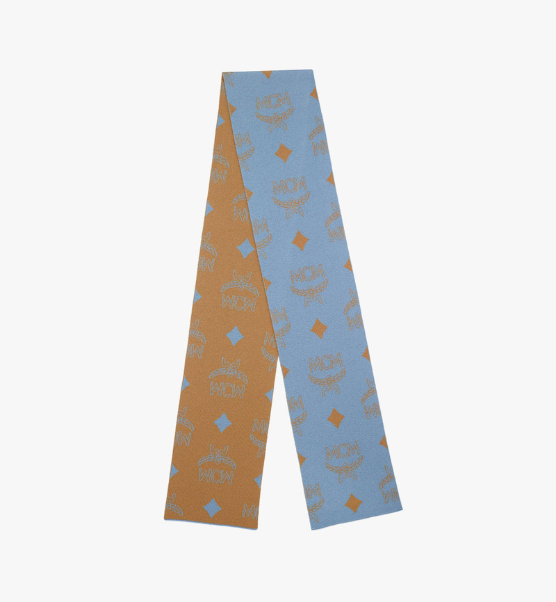 Reversible Monogram Jacquard Wool Stole 1