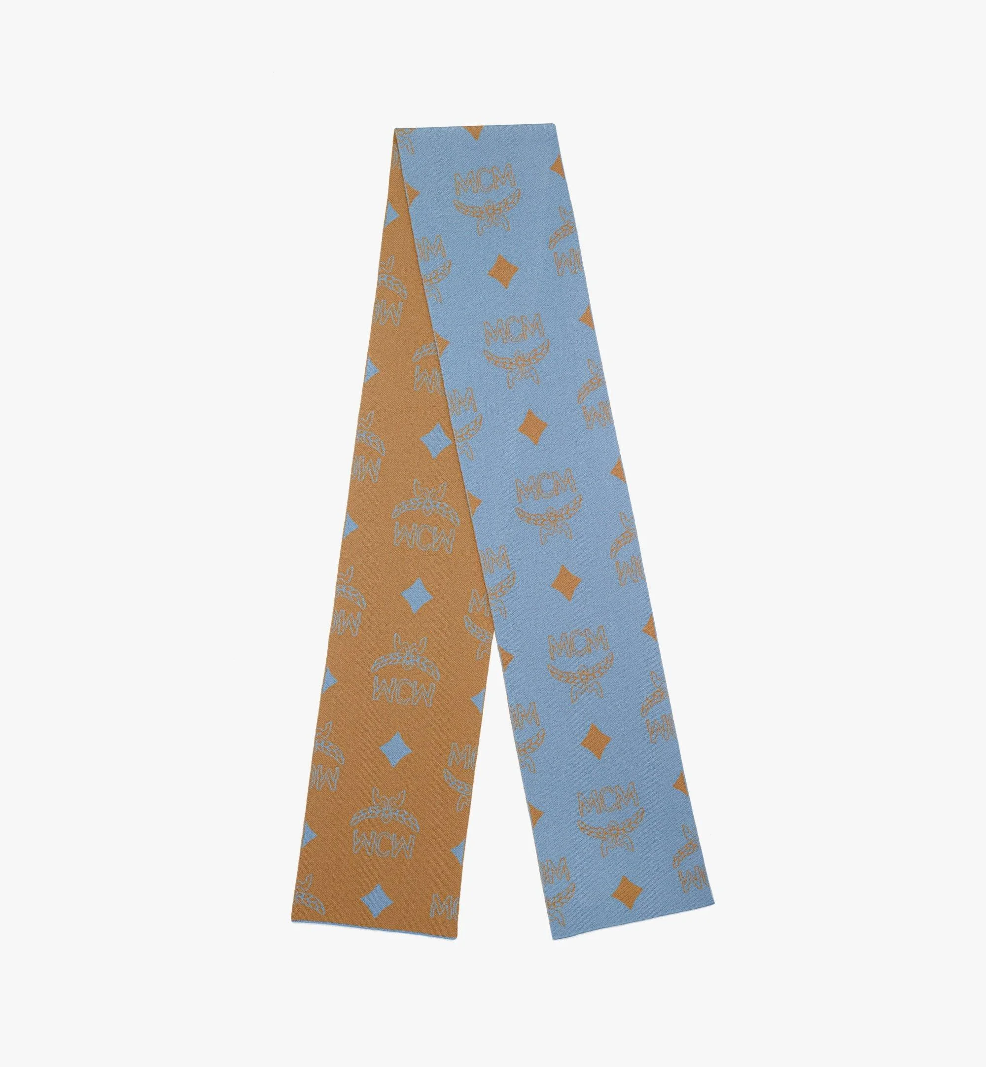 Reversible Monogram Jacquard Wool Stole - 1