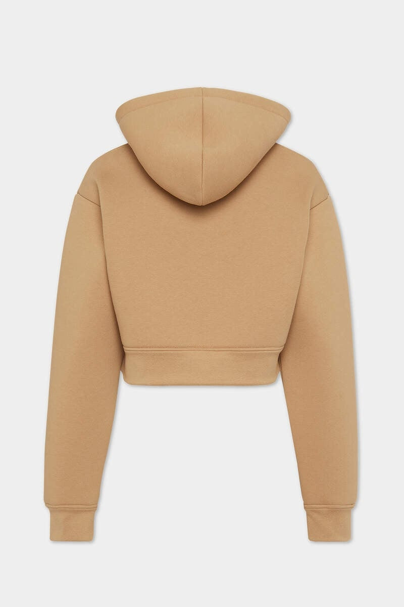 DSQUARED2 ICON NEW GENERATION DOUBLE FLEECE CROPPED T-SHIRT outlook