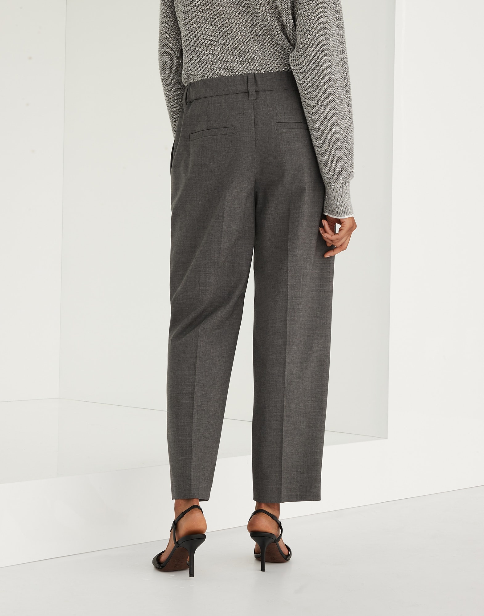 Tropical luxury wool cigarette trousers - 2