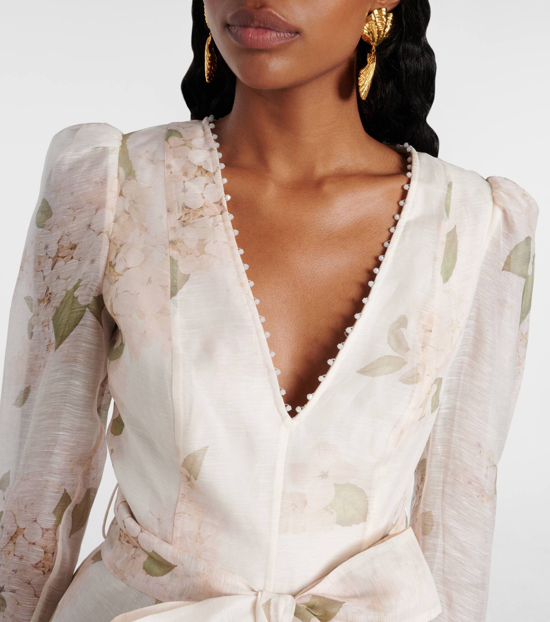 Balance linen and silk minidress - 4