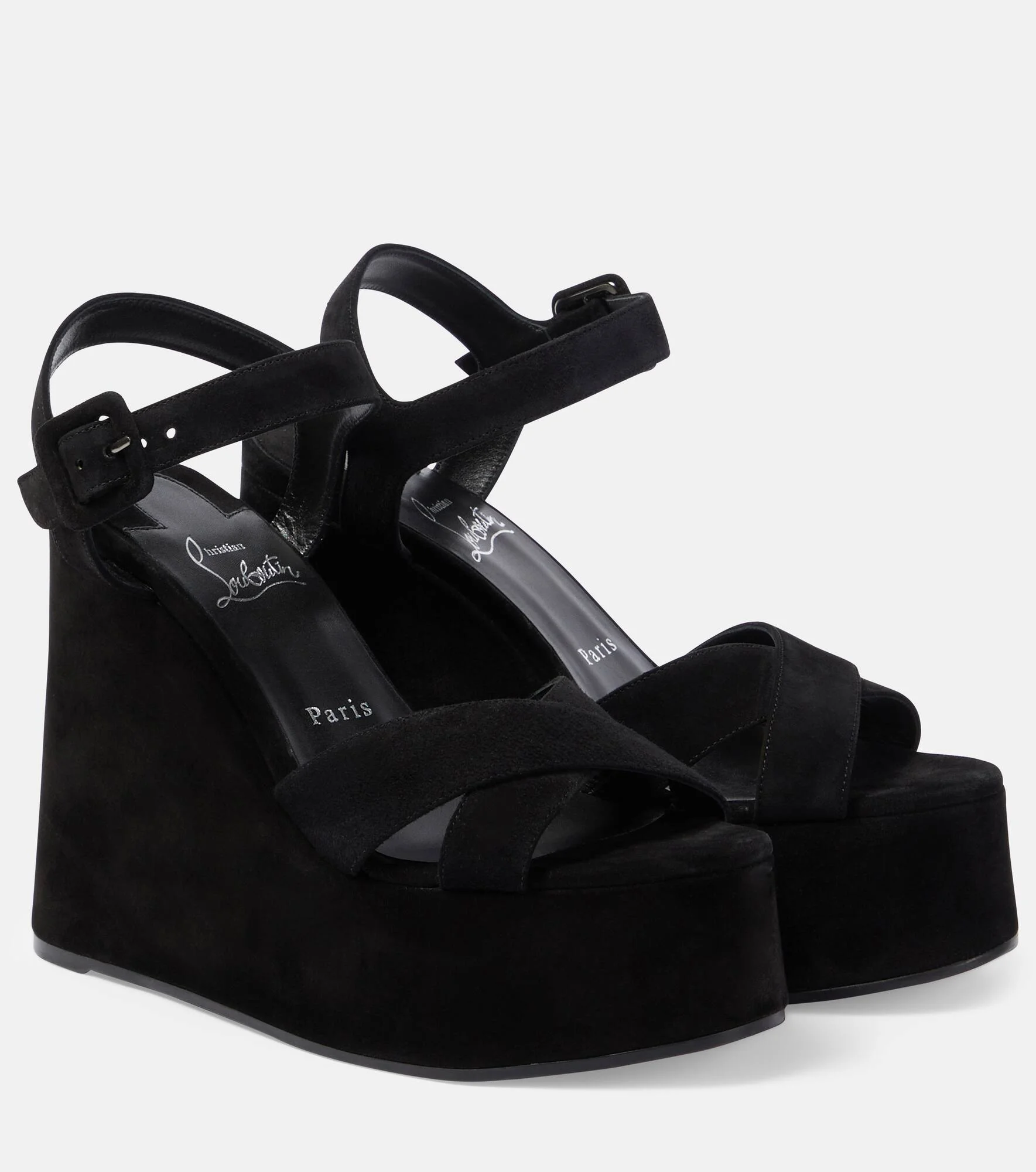 Supramariza 130 velvet wedge sandals - 1