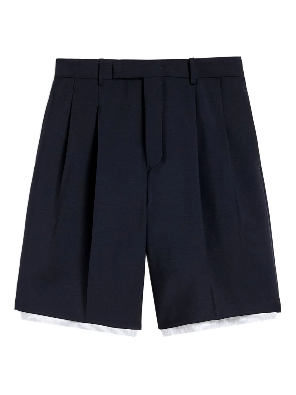 double-layer wool shorts - 1