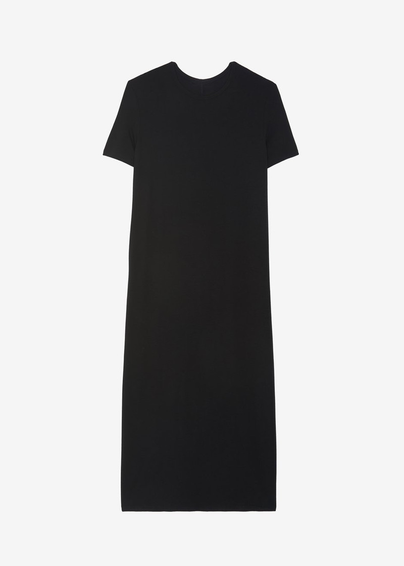 Lou Oversized Tee Dress - Black 9