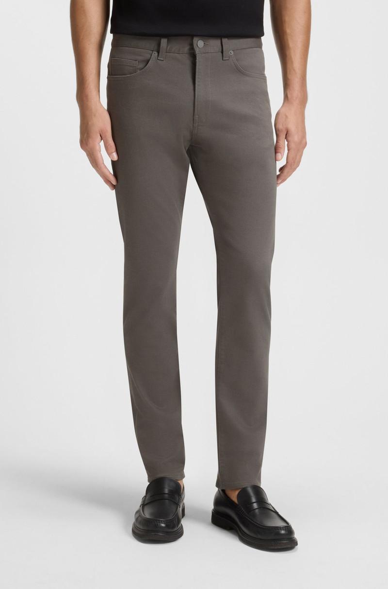 DELAWARE SLIM-FIT TROUSERS IN BRUSHED SATIN 2