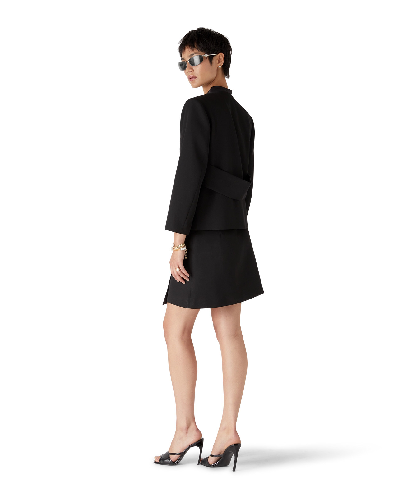 Wool Tailoring Wrap Skirt - 3