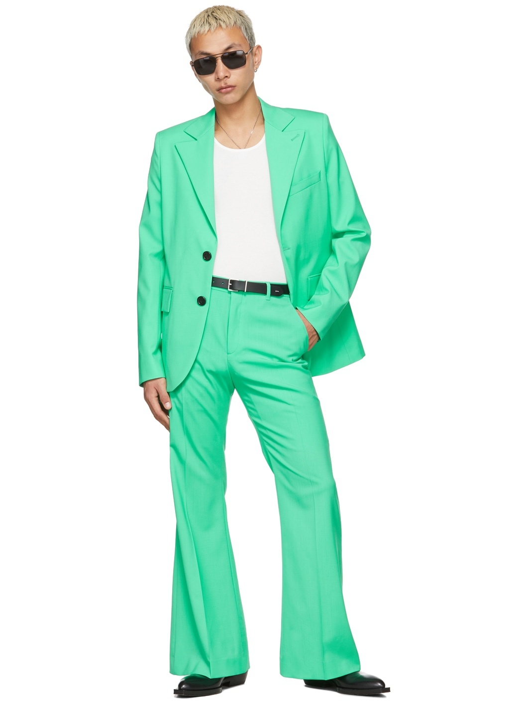 SSENSE Exclusive Green 70's Blazer - 4