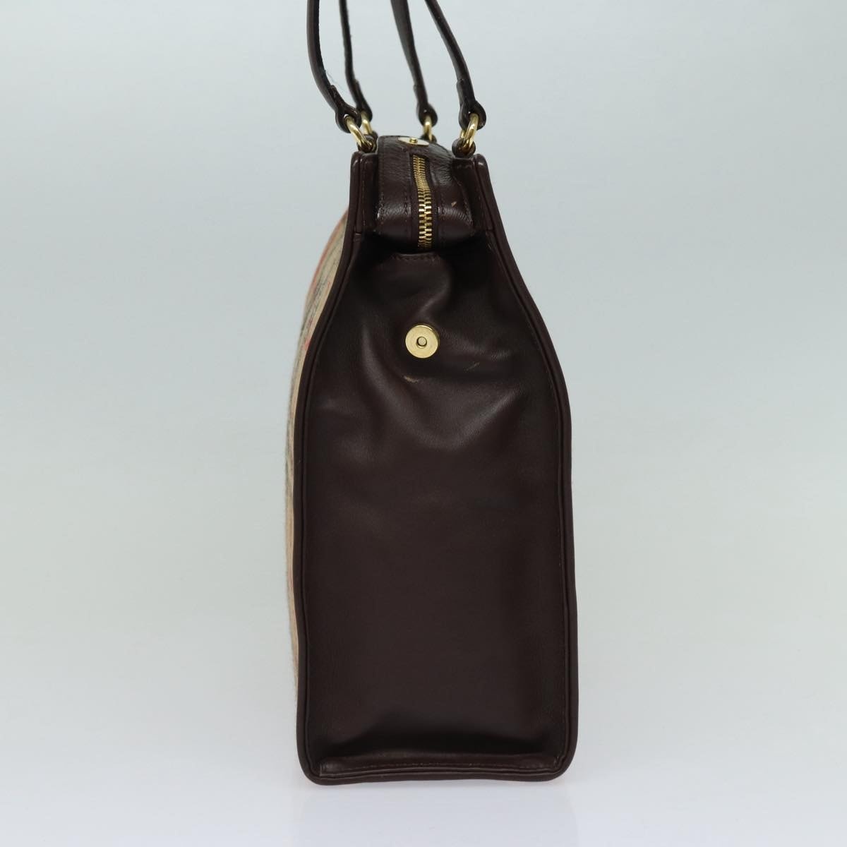 Burberry Nova Check Shoulder Bag Wool Beige Gold - 3