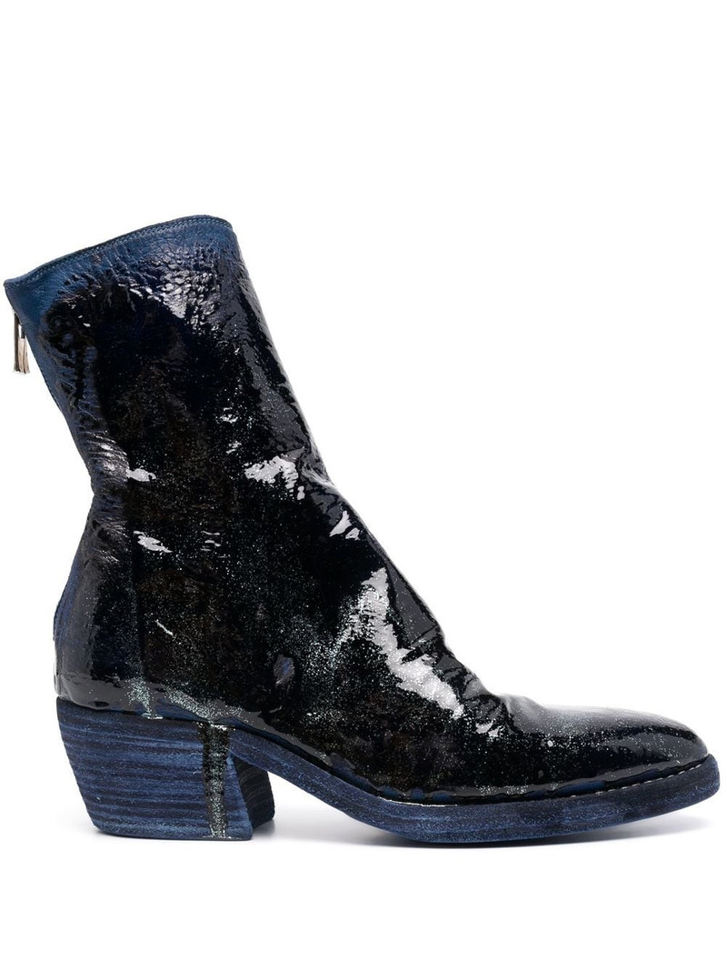 painted patent leather boots 1