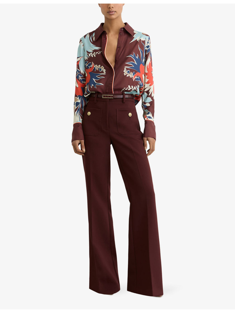 REISS Lia Floral-Print Woven Shirt outlook