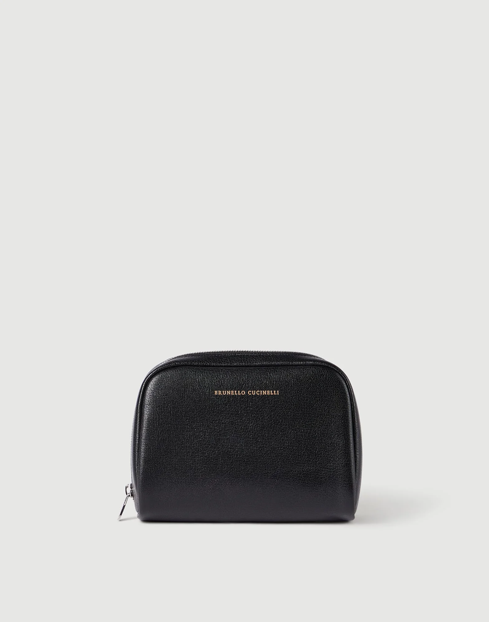 Brushed leather slim beauty case - 1