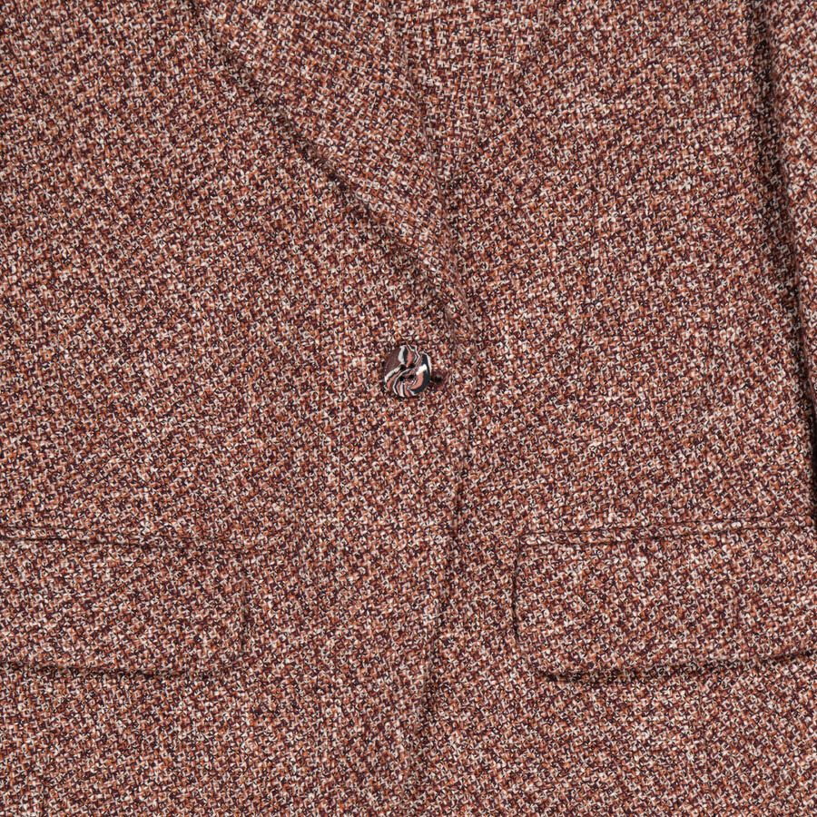 Chloe Ladies Tweed Knit Tailored Blazer Jacket - 7