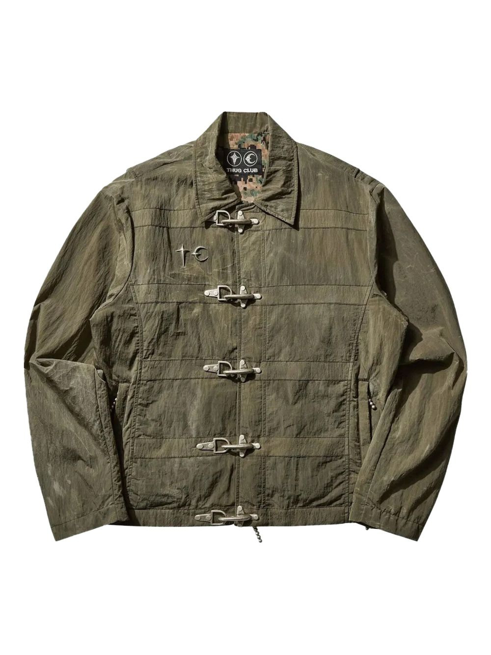 toggle-fastening shirt jacket - 1