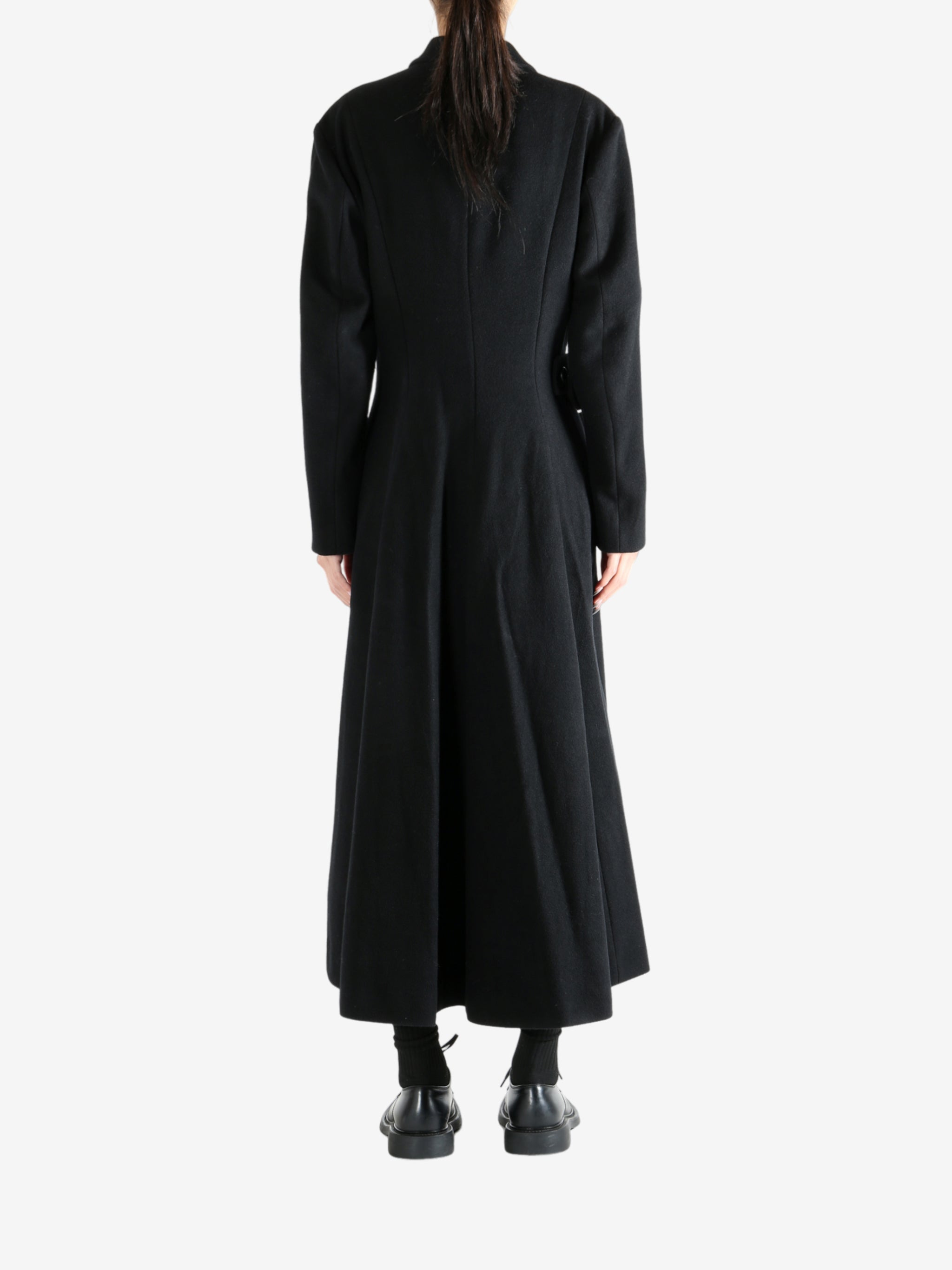 YOHJI YAMAMOTO - Women Waist Belt D Coat - 3