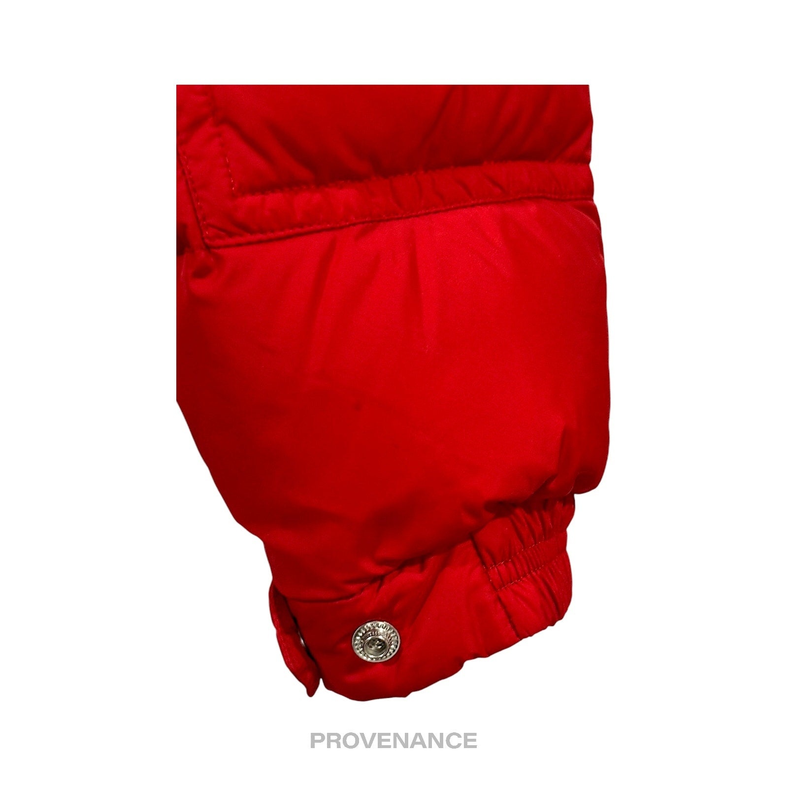 Moncler Brel Down Puffer Bomber Jacket Coat - Red 3 L - 9