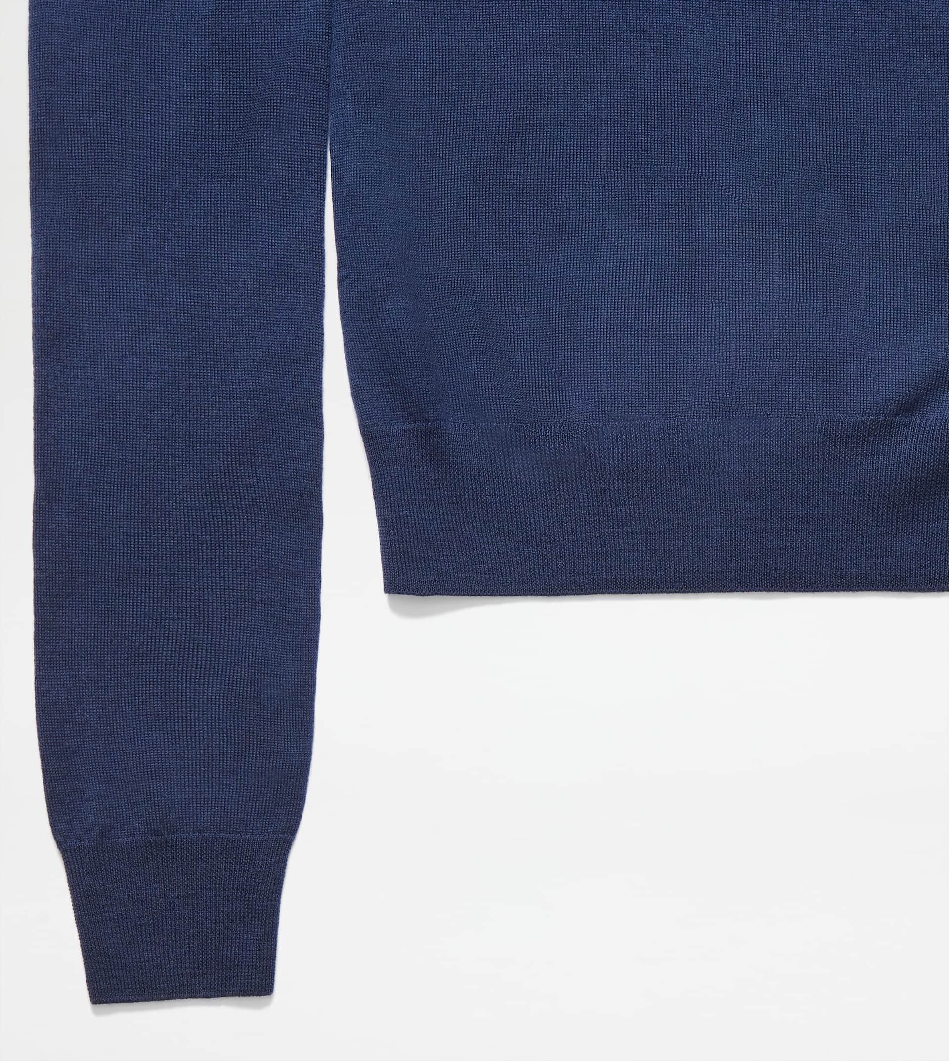 KNITTED POLO SHIRT - BLUE - 3