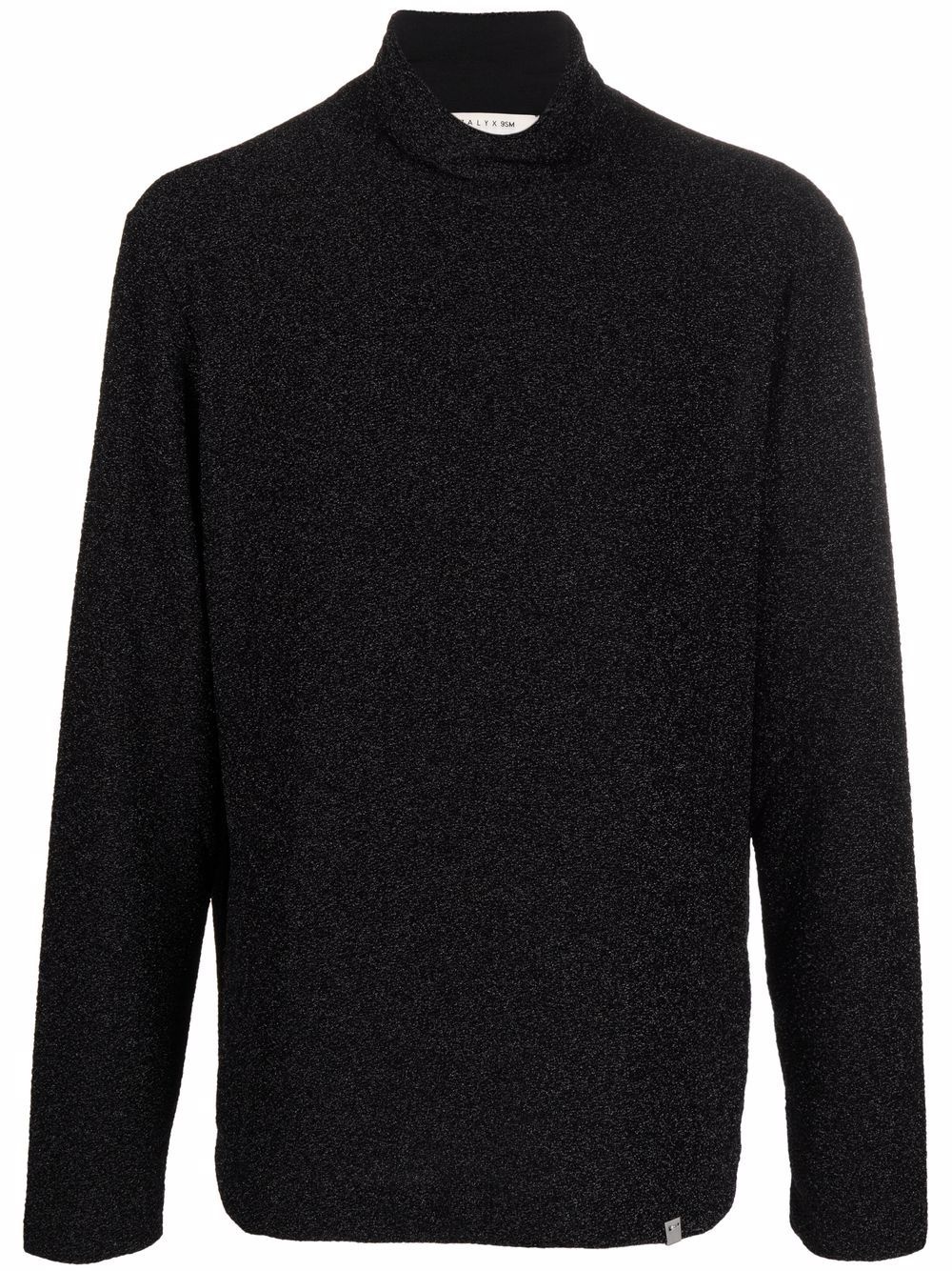 roll-neck glittery jumper - 1