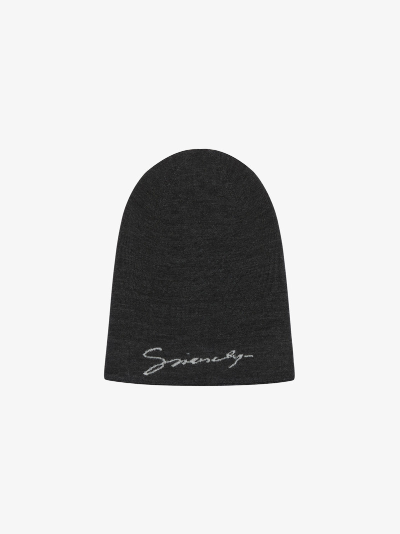 GIVENCHY MONOGRAM 72 DOUBLE SIDED BEANIE IN WOOL 3