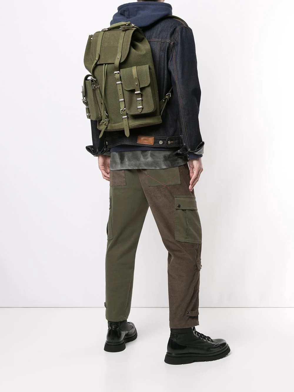 utility-style canvas backpack - 2