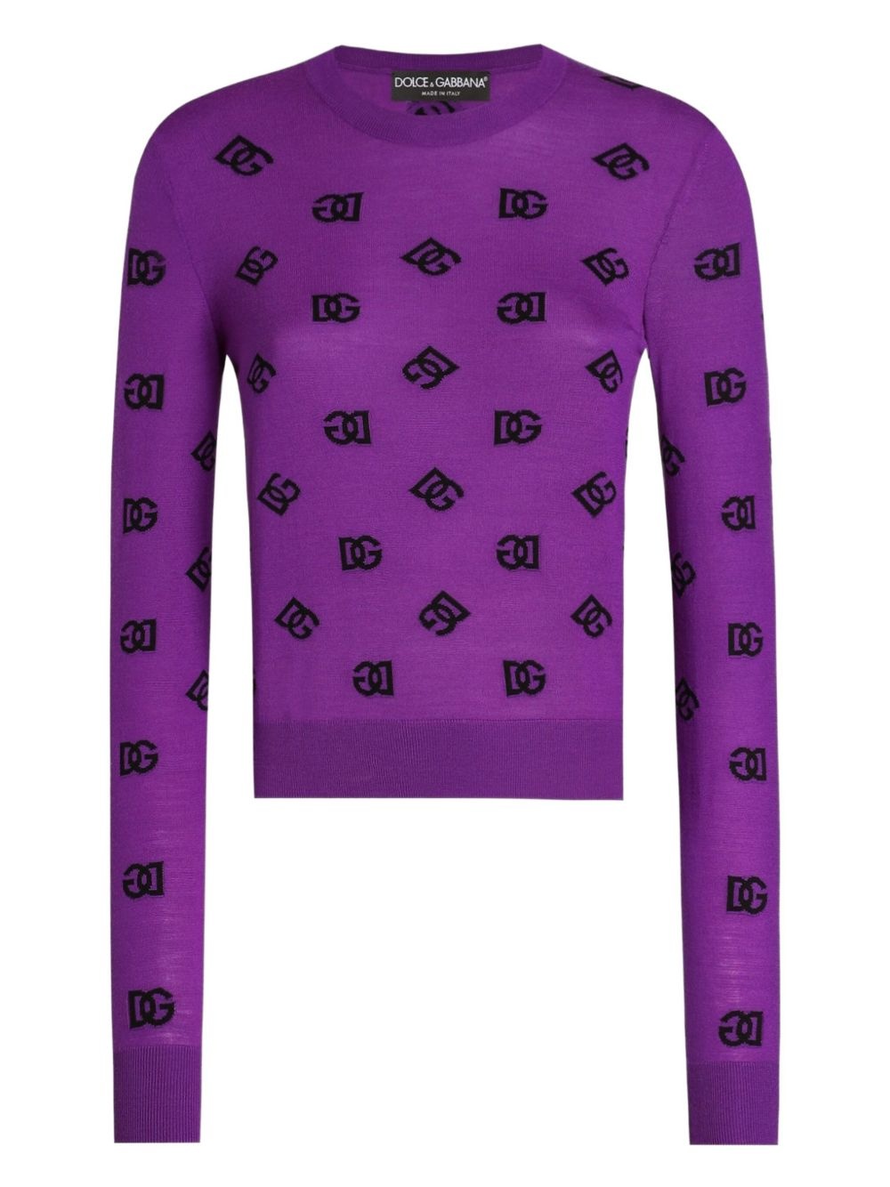 logo-motif sweater - 1