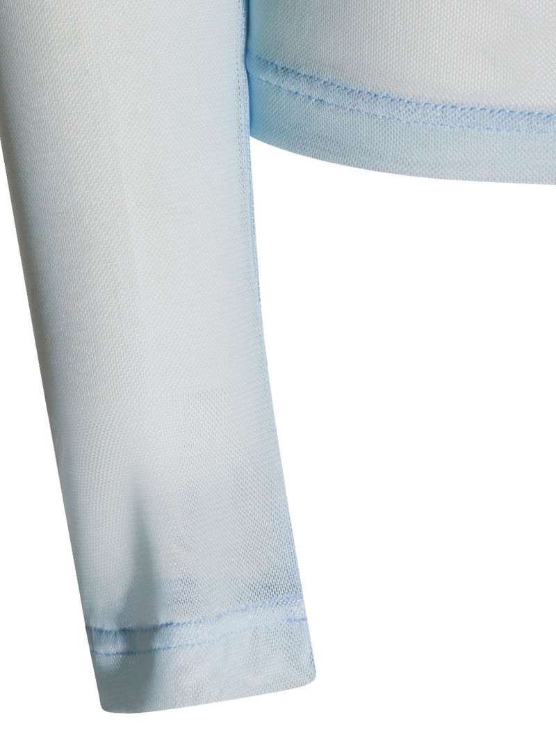 poodle-printed tulle long-sleeved t-shirt 4