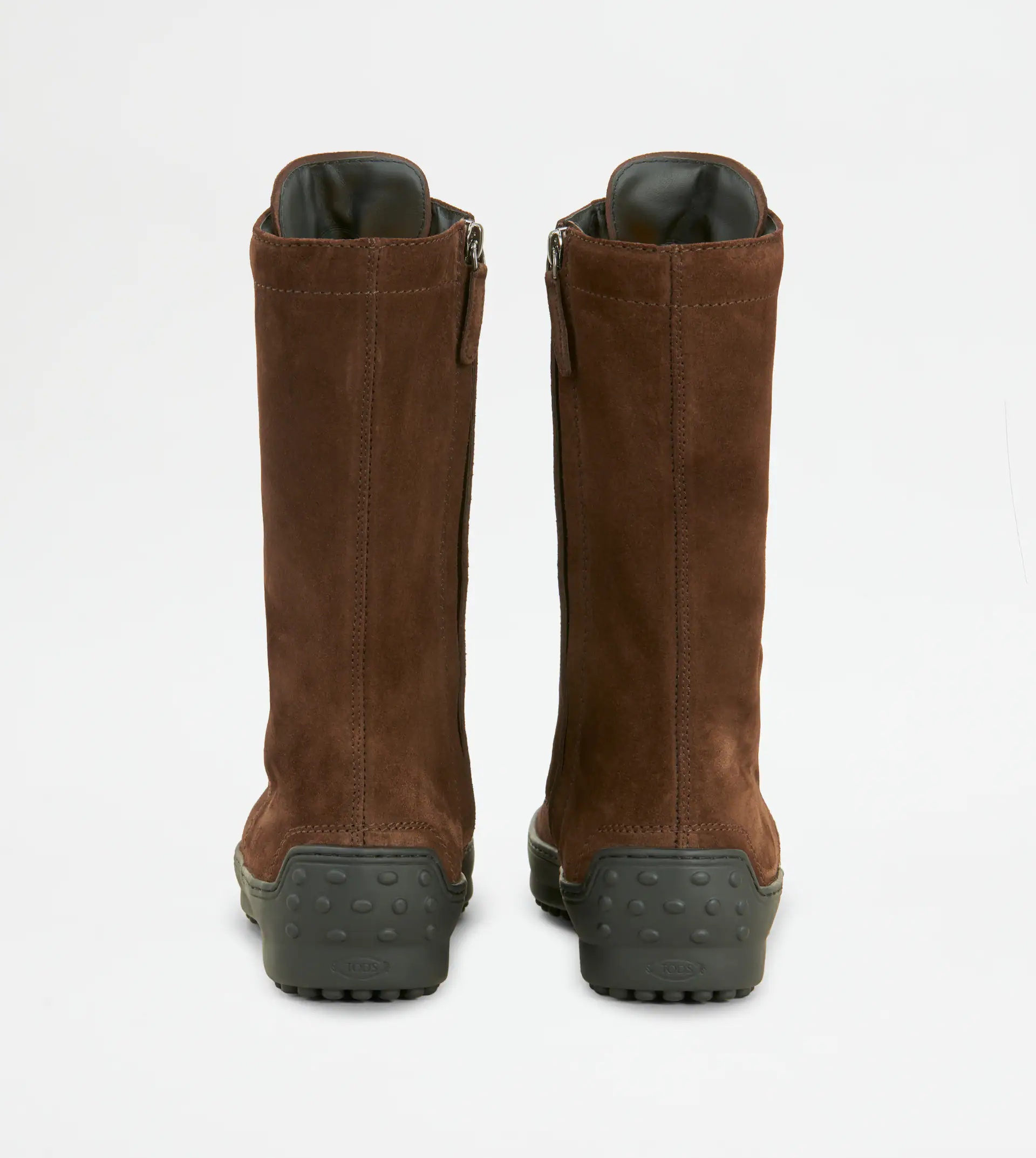 WINTER GOMMINO ANKLE BOOTS IN SUEDE - BROWN - 2