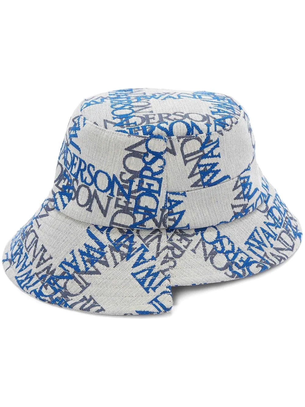 asymmetric logo-print bucket hat - 1