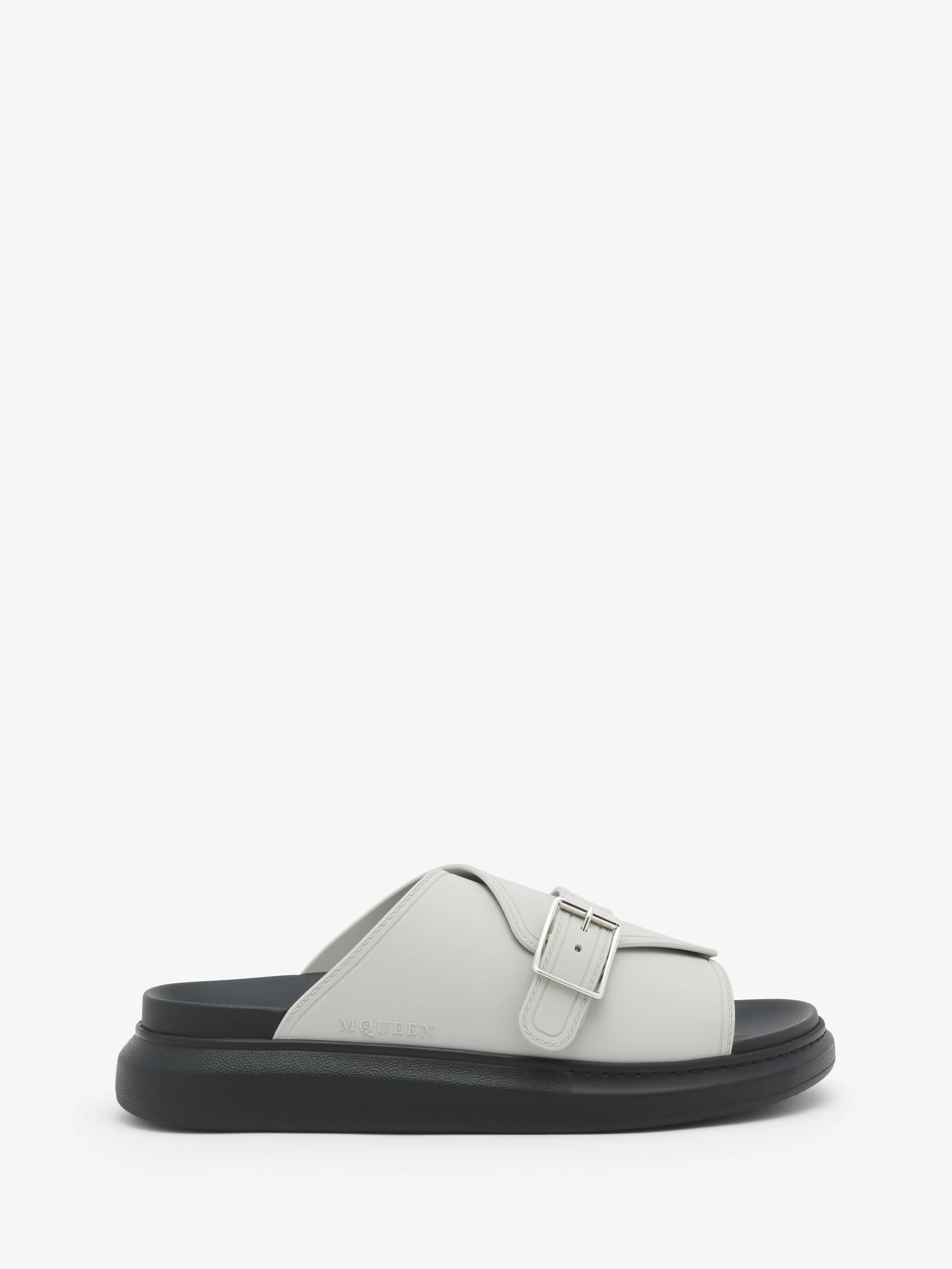Men's Hybrid Buckle Sandal in Light Grey - 1