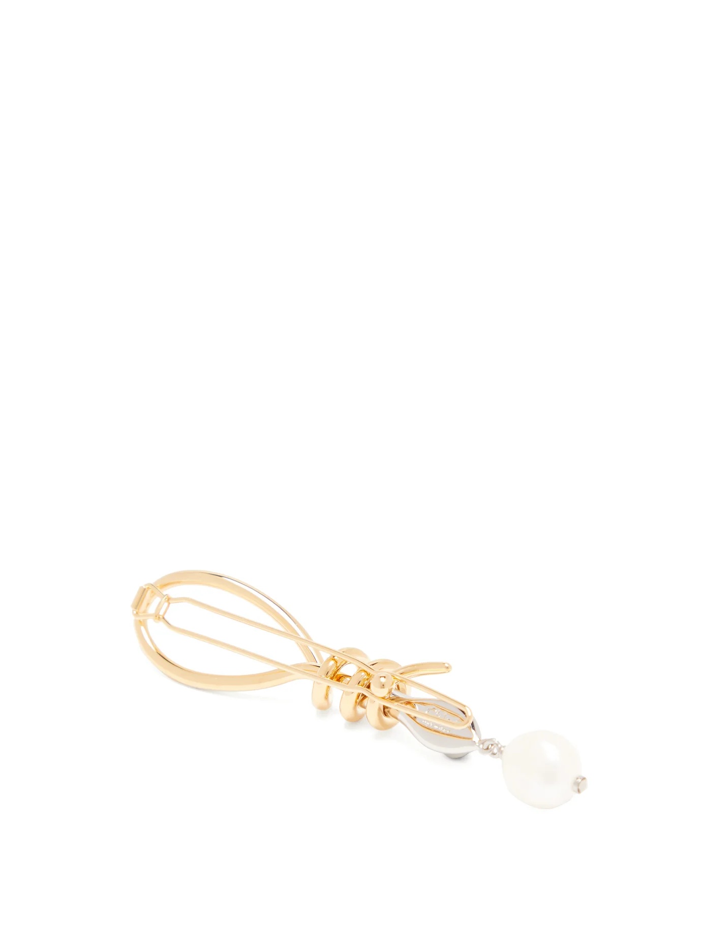 Callie pearl-drop snake hair clip - 4