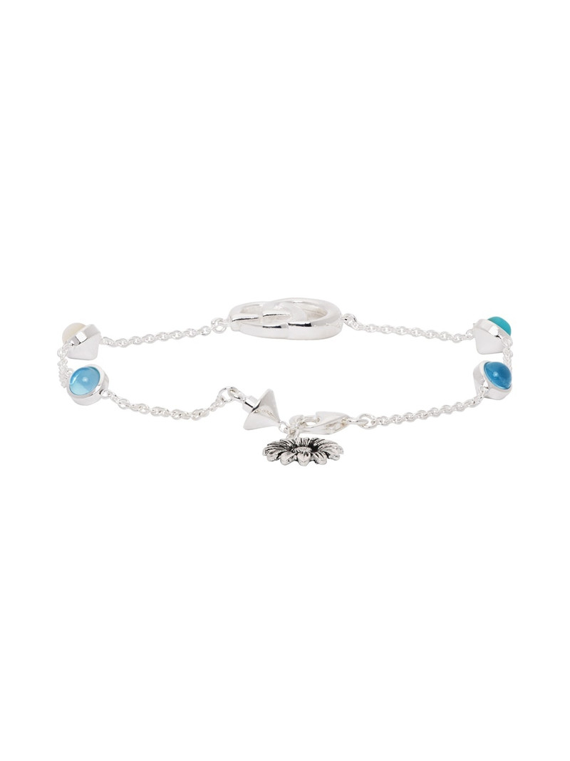 Silver GG Flower Bracelet 4