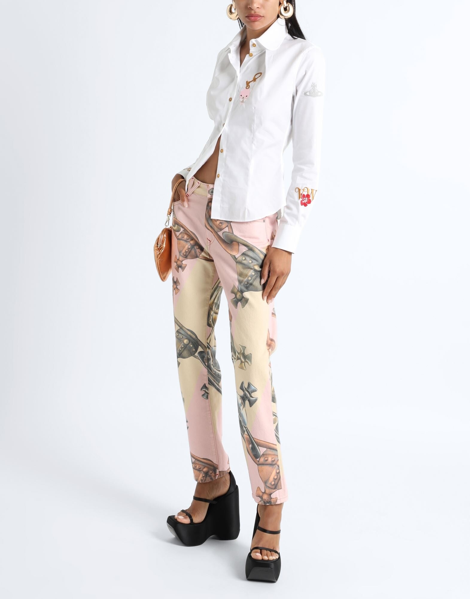 Pink Women's Denim Pants - 2