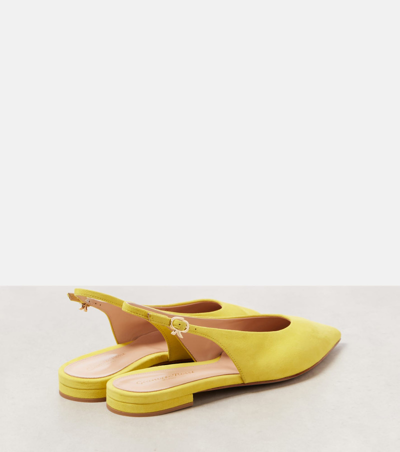 Gianvito Rossi Suede slingback flats outlook