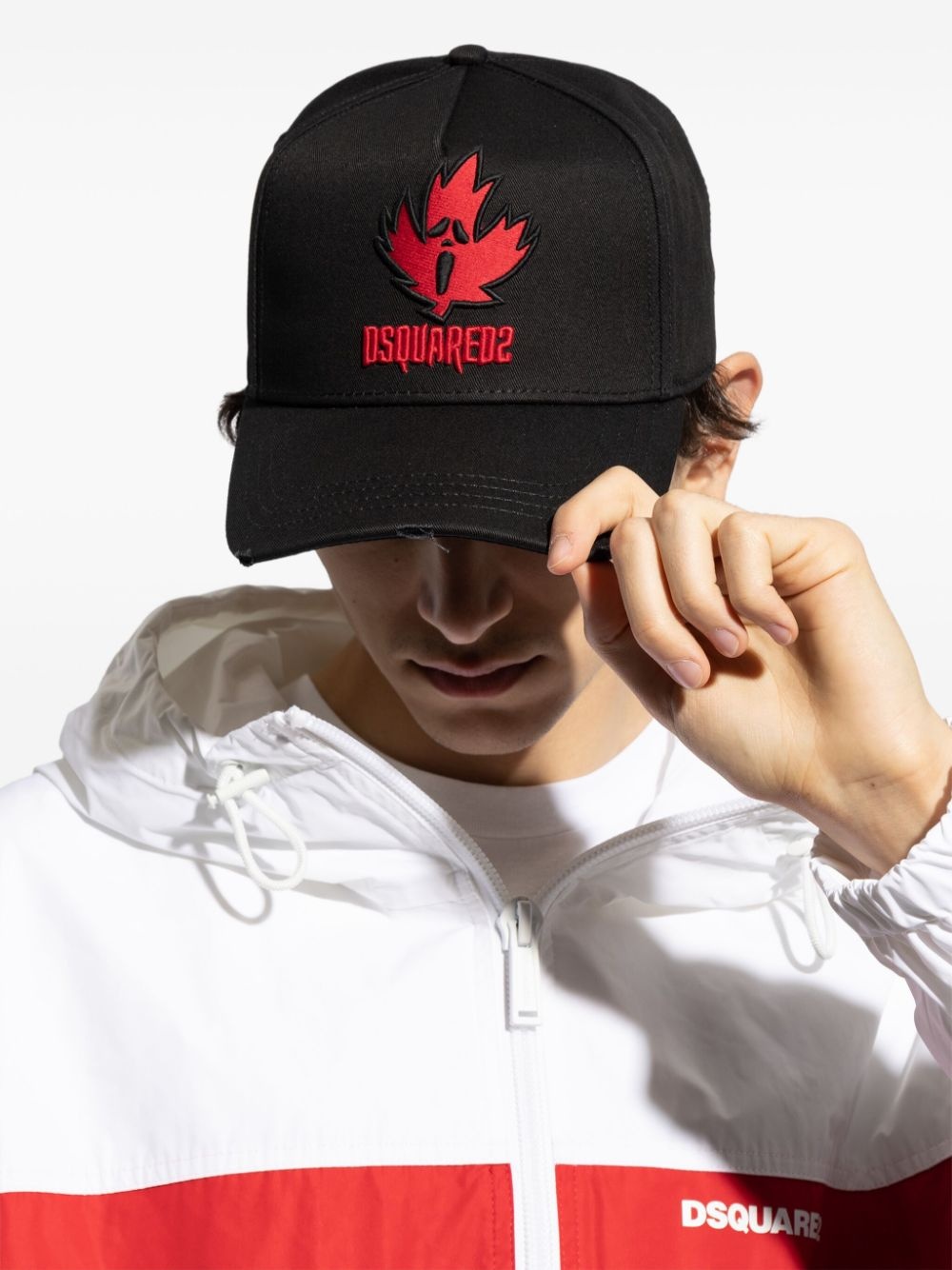 logo-appliquÃ© cotton cap - 4