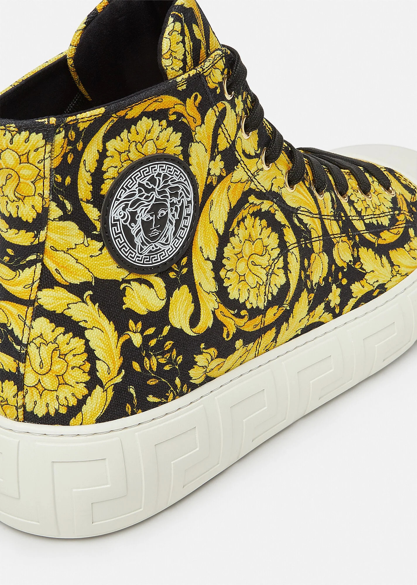 Greca Barocco Print High Top Sneakers - 3