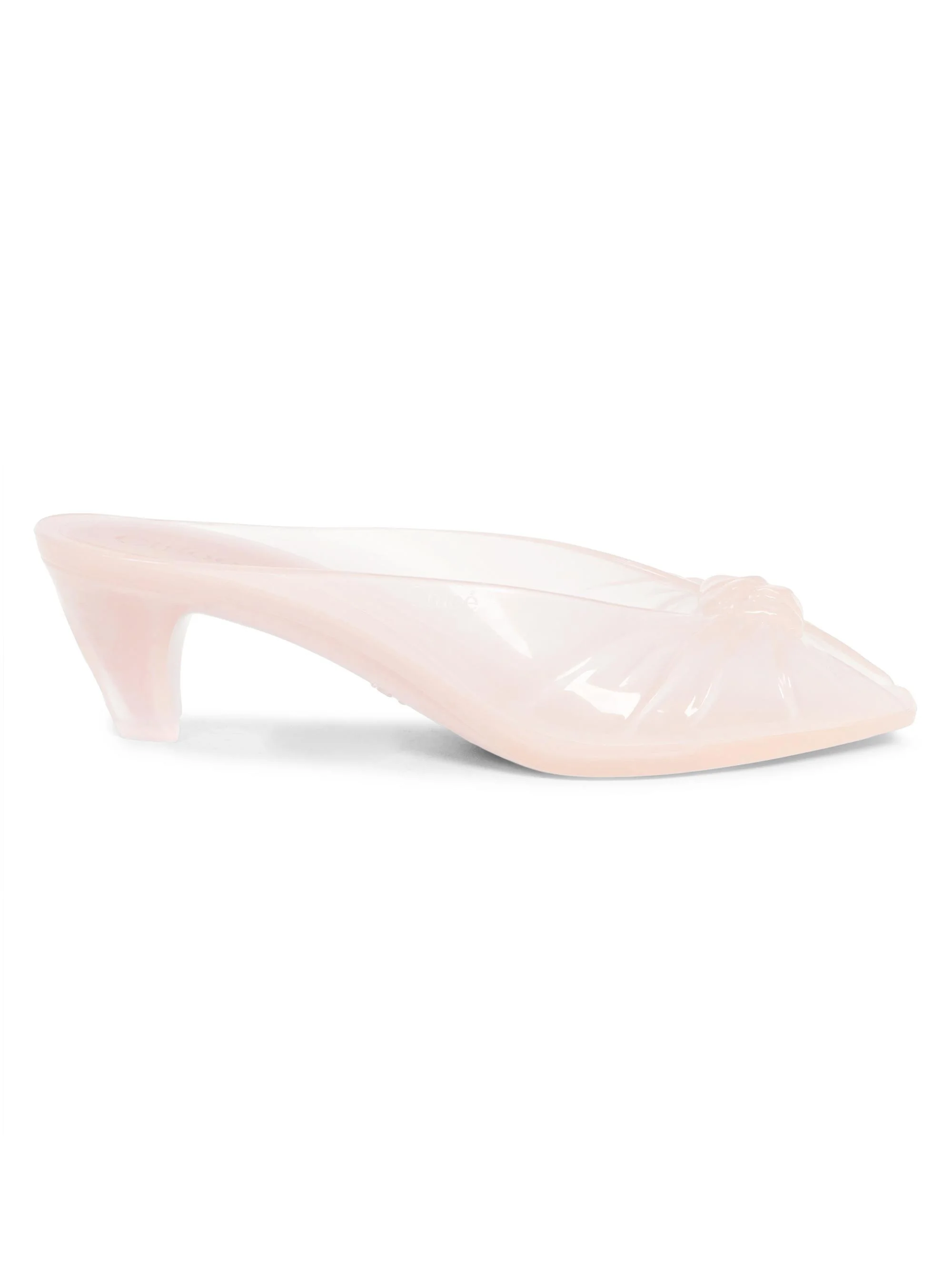 Women's Jelly Cone Heel Mules - Blush Pink - 1