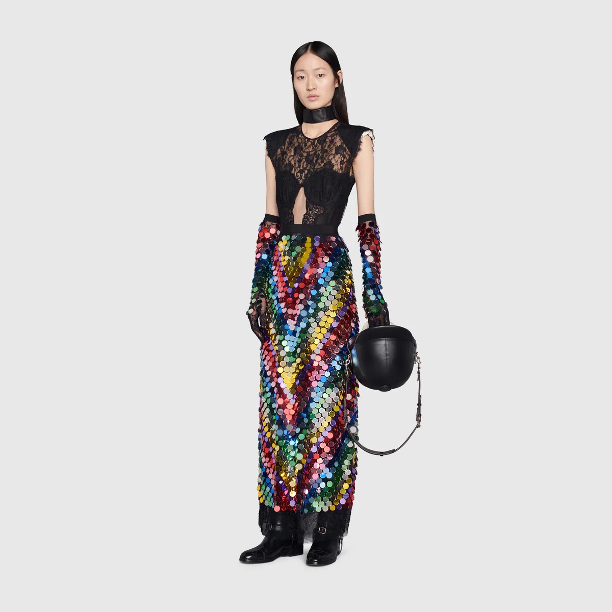 Mirror sequins skirt - 2